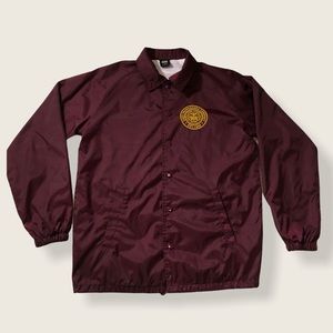 OBEY Burgundy Red Windbreaker Jacket